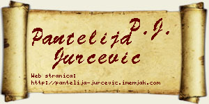 Pantelija Jurčević vizit kartica